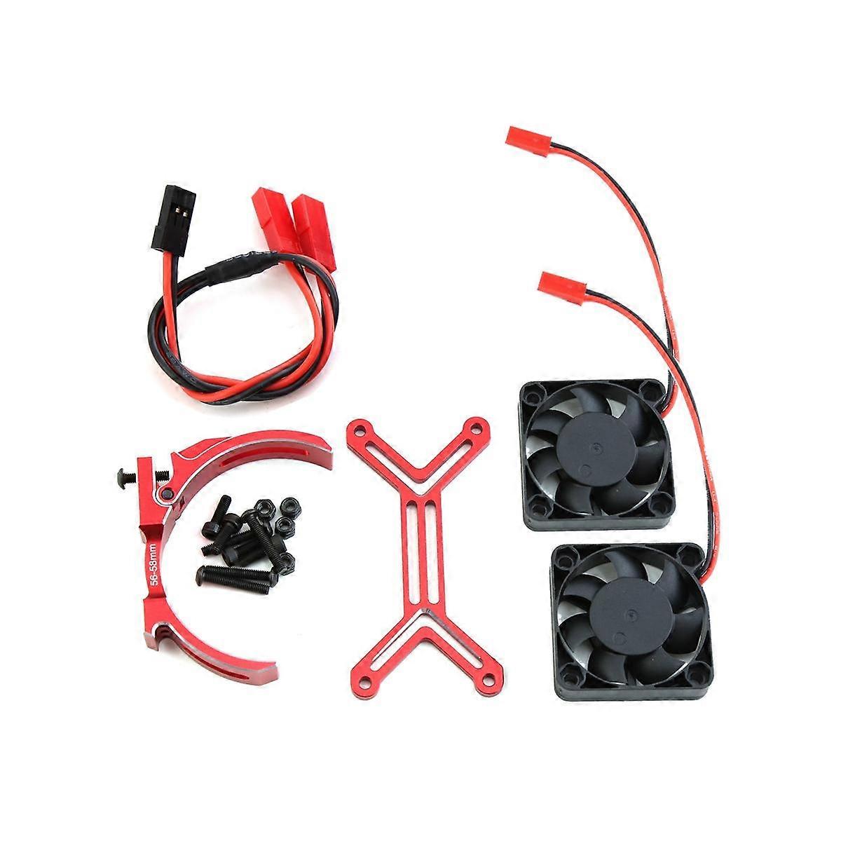 5687 56113 Motor Heat Sink Dual Cooling Fan Heatsink 56-58Mm for 1/5 XMAXX XRT Arrma Kraton Upgrade