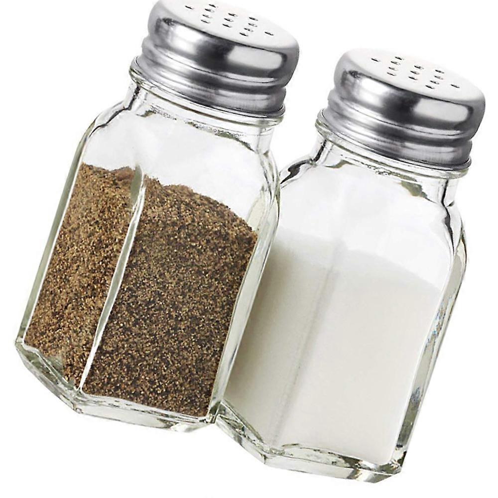 Salt and Pepper Shakers Glass Set (Clear)