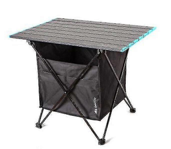 Aluminum Alloy Portable Folding And Multi-purpose Table For Camping And Picnicblack