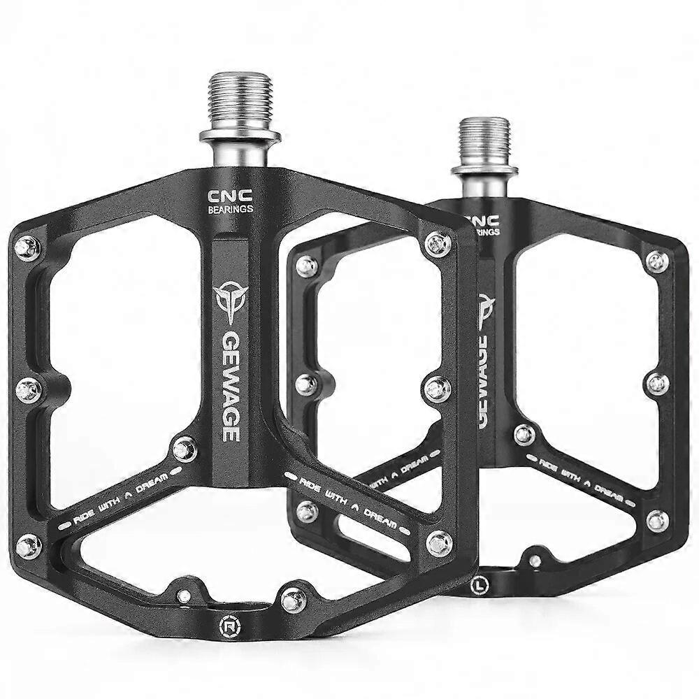 Ultralight GEWAGE Mountain Bike Pedals CNC Aluminum Alloy Sealed 3 Bearings Flat Wide Anti-Slip Mtb Bicycle Pedals