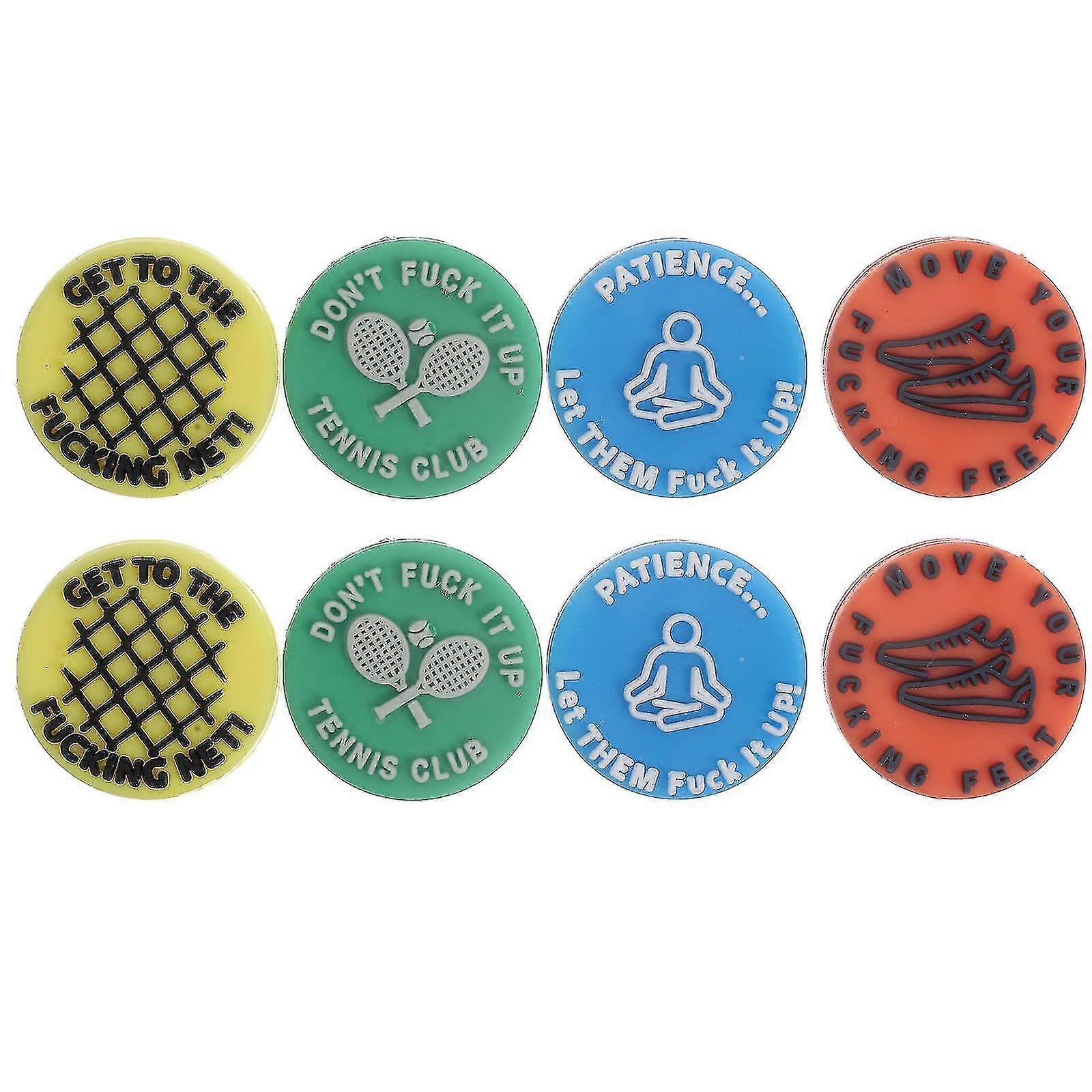 8pcs Tennis Racket Dampener Tennis Racket Vibration Tool Tennis Dampeners Racquet Dampeners