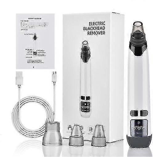 Blackhead Remover Vacuum Pore Cleaner Electric Blackhead Suction, Facial Pore Cleaner Device Acne Comedone Extractor Tool Usb With Hot Compress