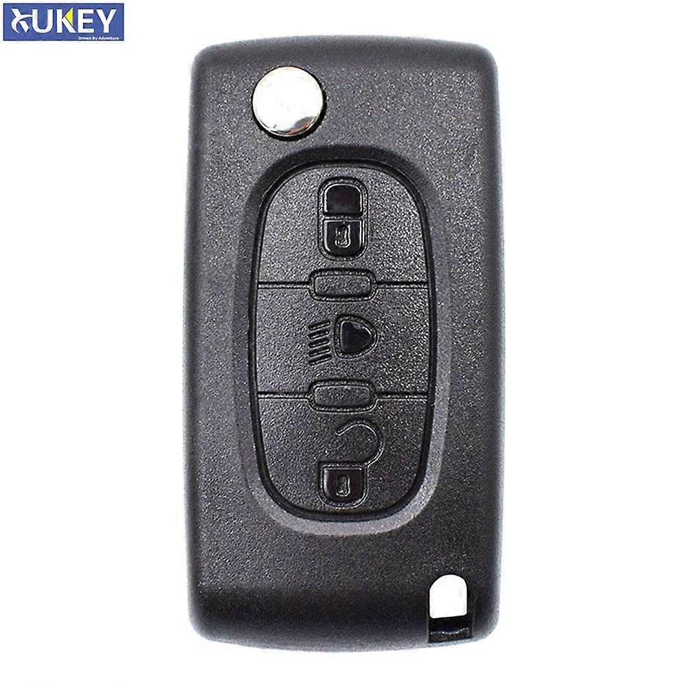 For Citroen C2 C3 C4 C5 C6 C8 Car 3 Buttons Flip  Key Case Cover Shell Fob VA2 Blade CE0523 Key Repair Kit