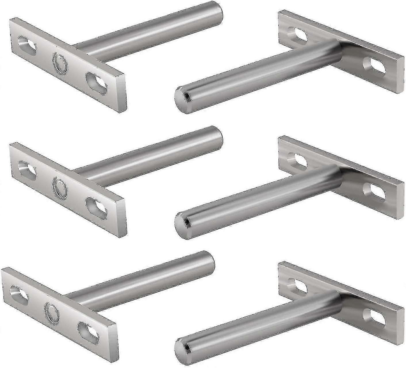 Pieces Metal Brackets For Floating Shelf, 3 Inch Hidden Fixings Floating Shelf Hidden Bracket For Mount