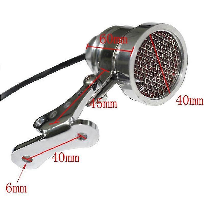 Retro Taillight Universal Cafe Racer Vintage Taillight Mesh Grill Brake Stop Lamp Motorcycle Retro bike Tail Light For HarleyMotor Vehicle Lighting