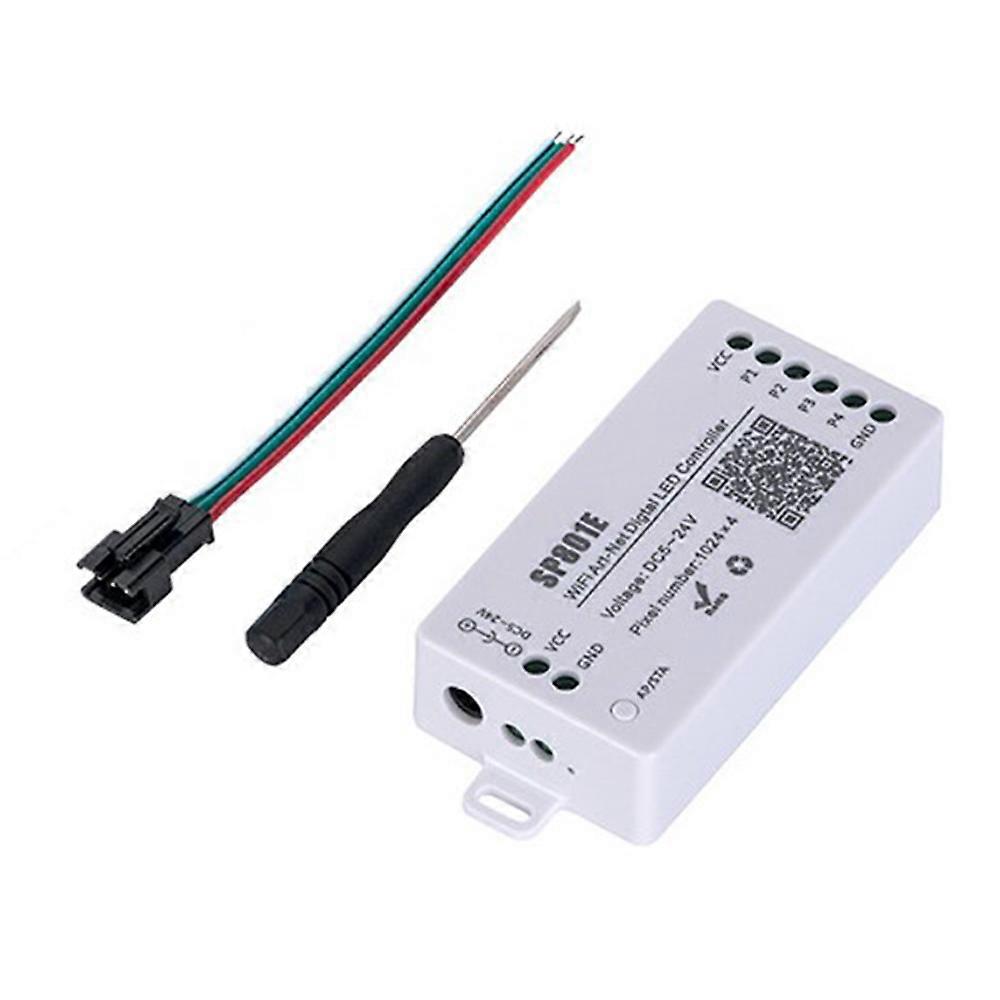 SP801E Wifi Art-Net LED Contrôleur LED Panneau Module WS2812B WS2811 Bande lumineuse Contrôle sans fil DC5