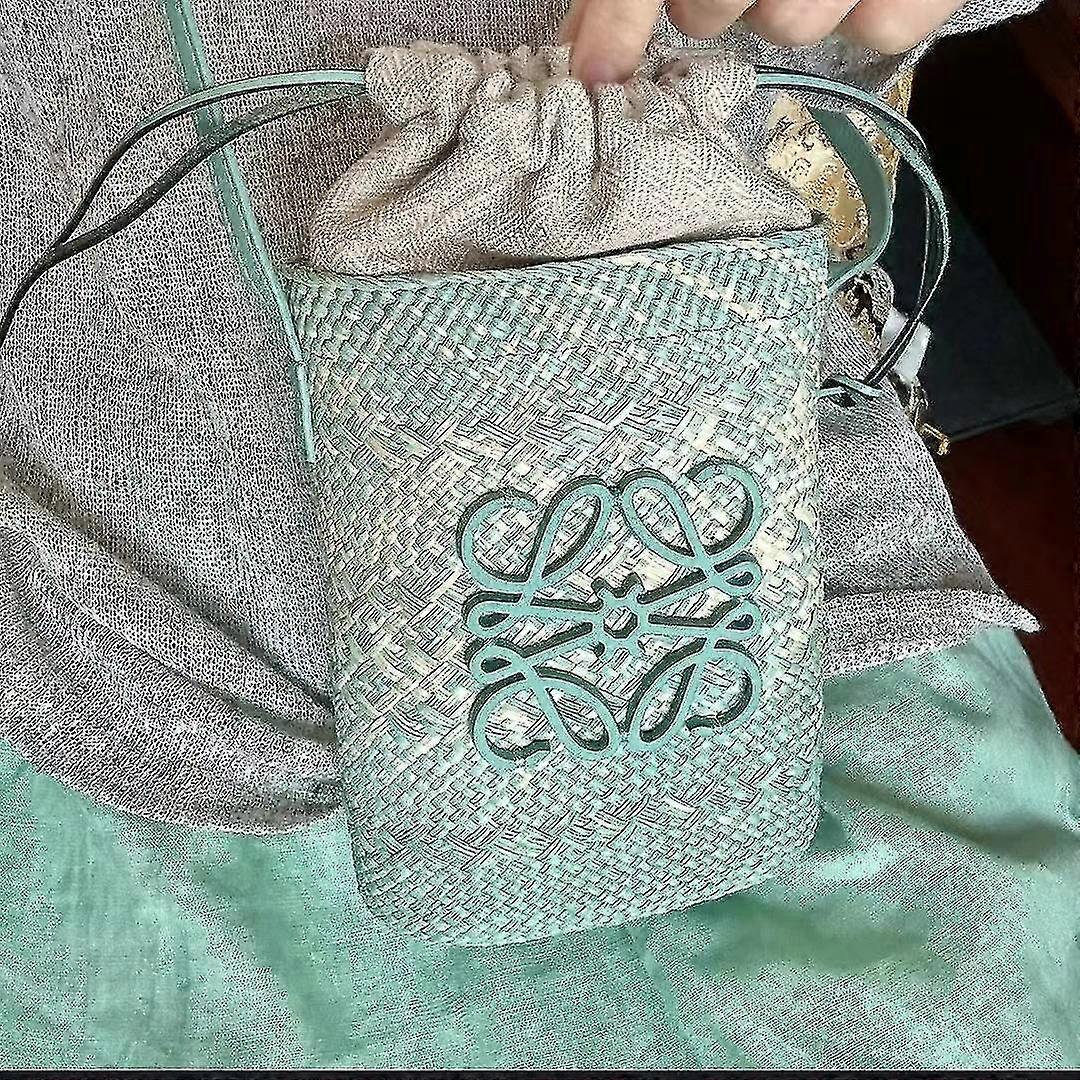 2024 Nowa torba Słomiana torba Ręcznie tkana damska torba Torba typu worek Torba na ramię Torba listonoszka Mała torba Lato