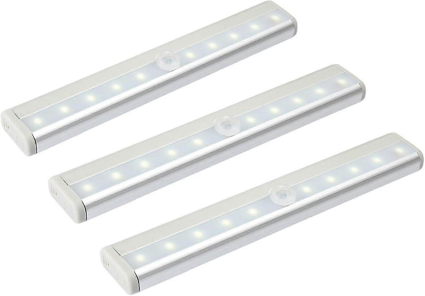 Neue 10 LED-Infrarot-Induktionslicht-Bewegungssensor-Nachtlicht-Schrank-Licht-Stick-on-Anywhere-Batterie-Ope