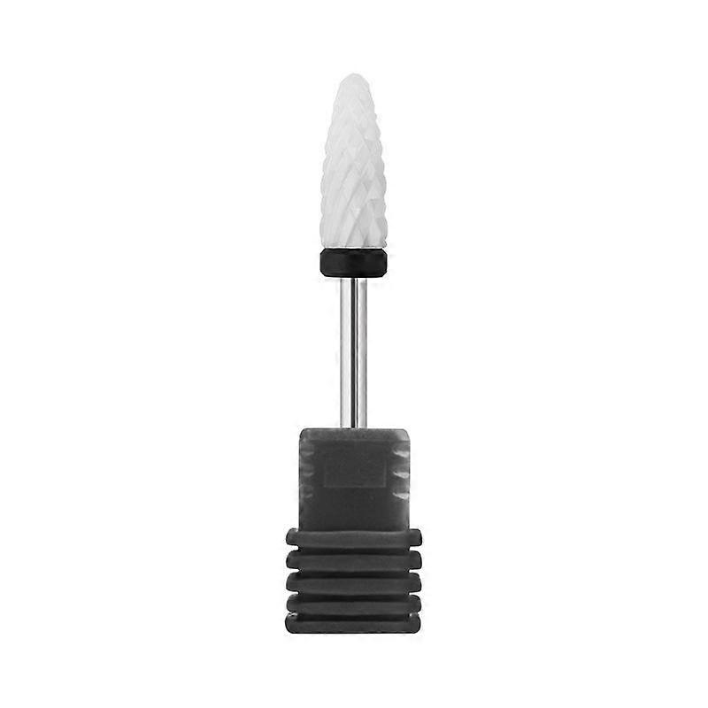 Bullet Shape Oval Head Ceramic Drill Bit Nails Ceramic Nail Drill Bits Electric Nails File Drill Bit