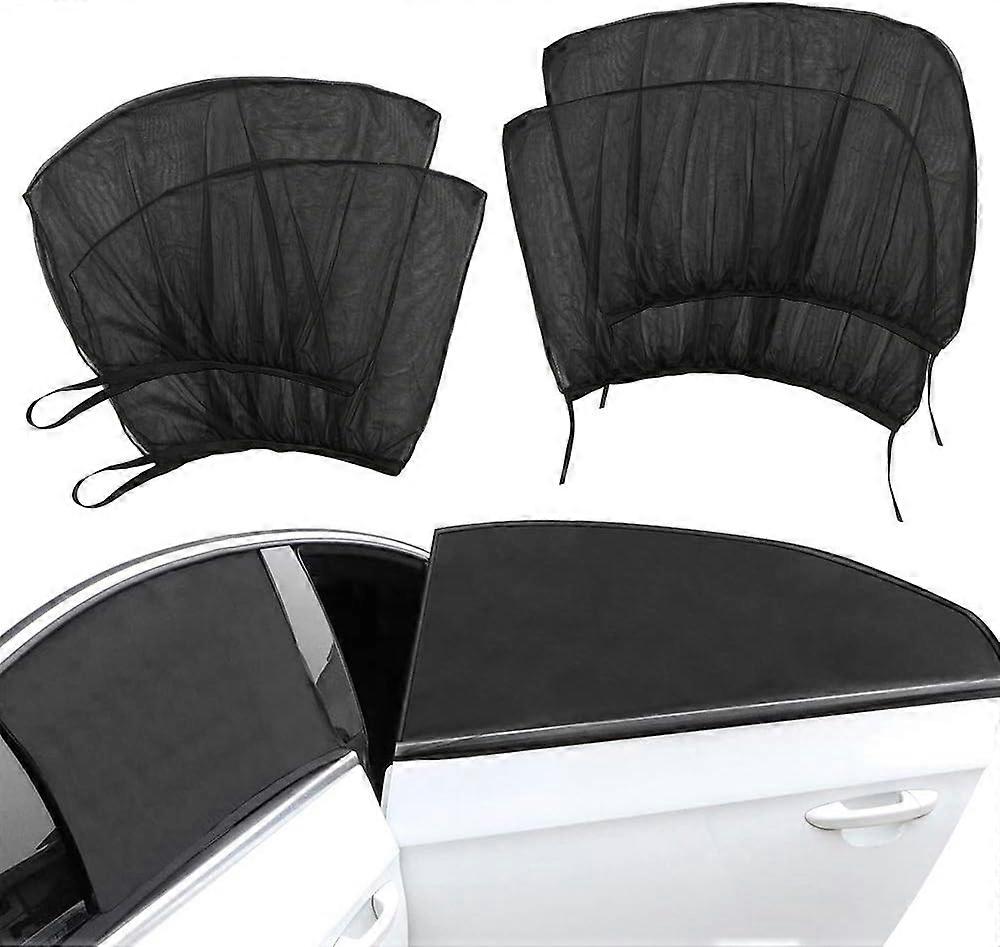 4Pack Car Window Sun Shade,Universal Front and Rear Sun Shade for Car Window,Large Size-for Most of Vehicle