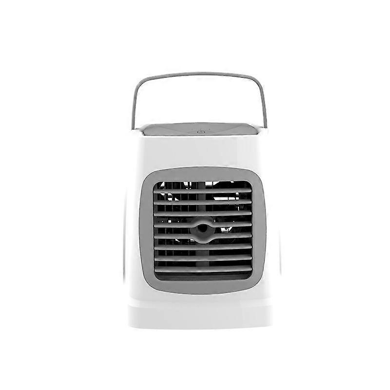 Portable Air Conditioner Usb Chargeable Personal Mini Air Conditioner With 3-speed With Led Lights For Home Office Bedroom (black)