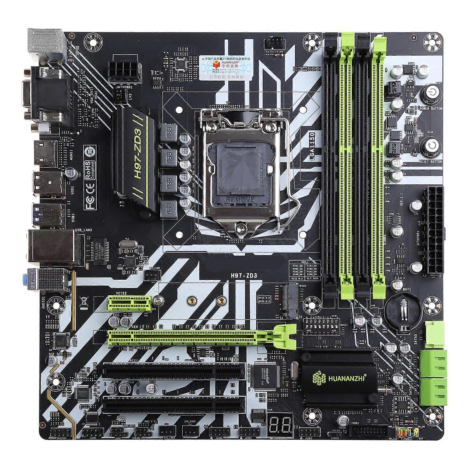 H97 ZD3 bundkort DDR3 LGA 1150 CPU PCIE 16X grafikkort slot til i3 i5 i7