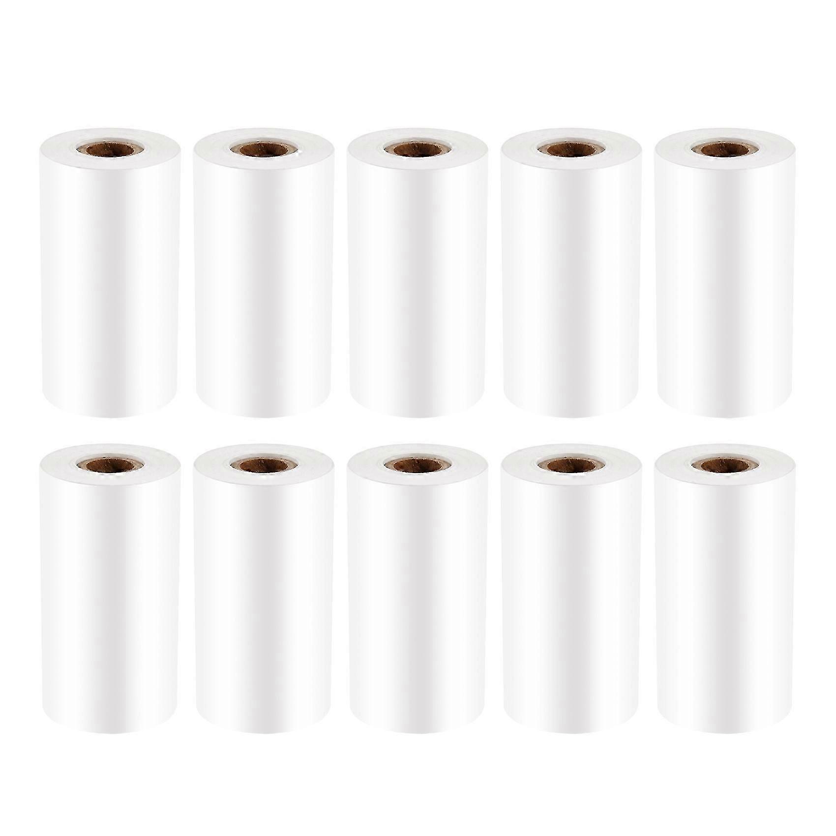 10 قطع ورق حراري ، للطابعة الحرارية الصغيرة المتنقلة 58 مم 30 مم تسجيل النقد لفة ورق إيصال نقاط البيع