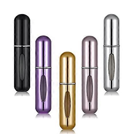 5Pcs 5ml/0.2oz Portable Mini Refillable Perfume Atomizer Bottle Atomizer Travel Size Spray Bottles
