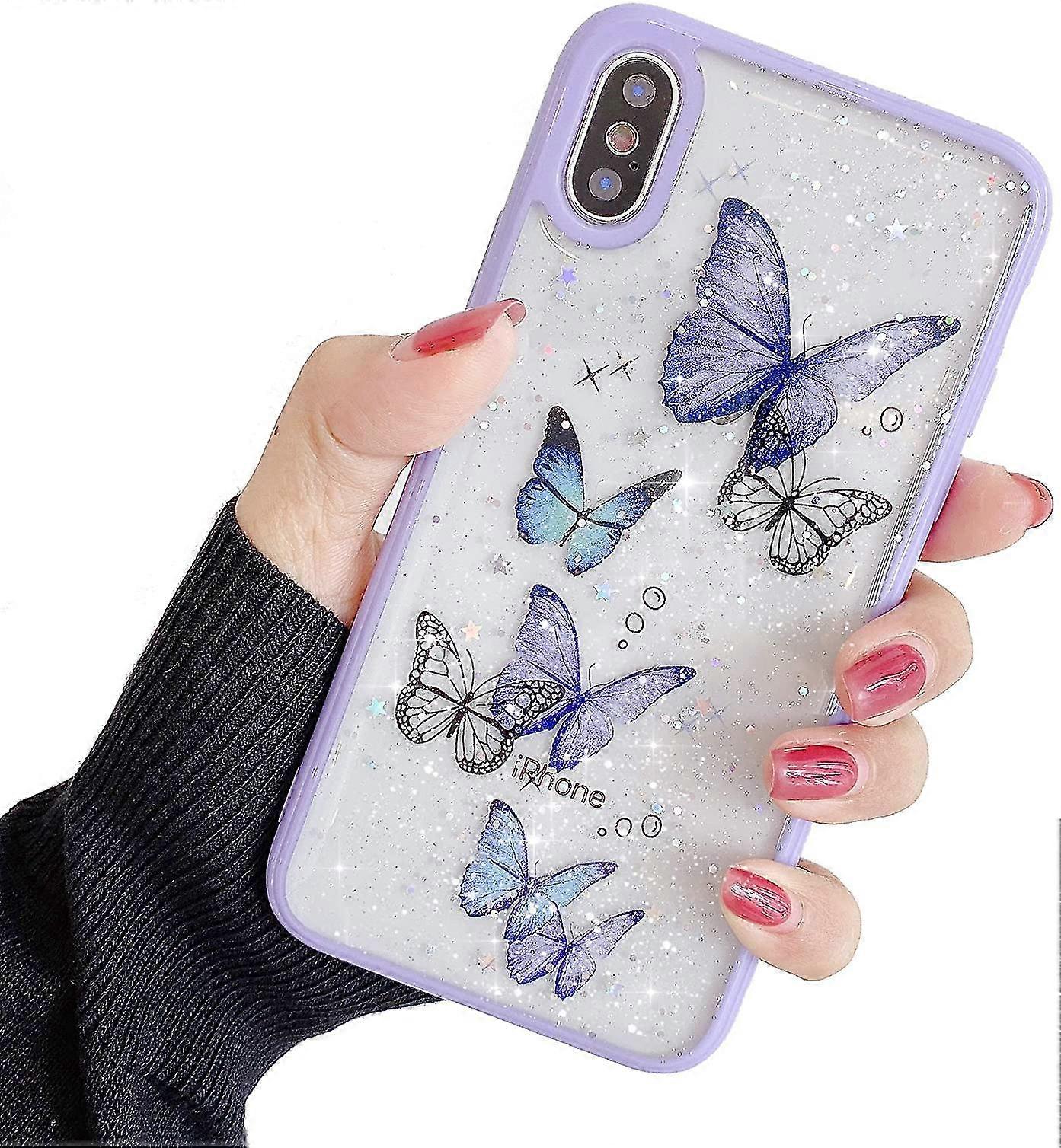 Compatível com capa de iphone compatível com meninas, slim fit macio totalmente protetor-mxbc