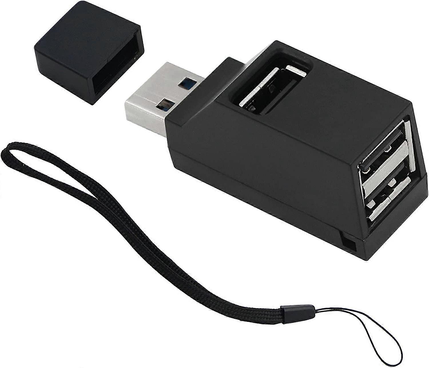 1x USB 2.0 Hub for PC USB Splitter Adapter Compatible with Windows, Mac, Linux