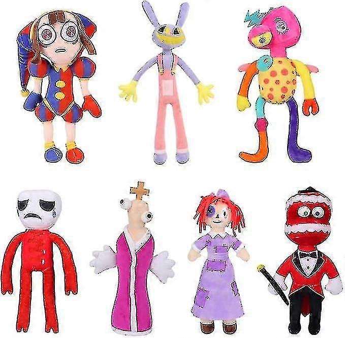 The Amazing Digital Circus Plush, 7 Pcs Digital Circus Plushies Toy For Tv Fans Gift