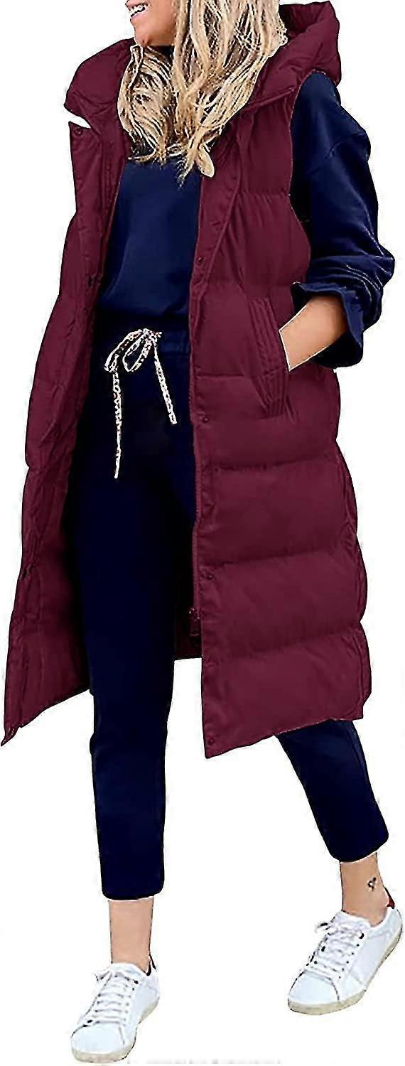 المرأة طويلة البخاخ سترة كامل الرمز البريدي مقنعين بلا أكمام أسفل سترة معاطف مع جيوب