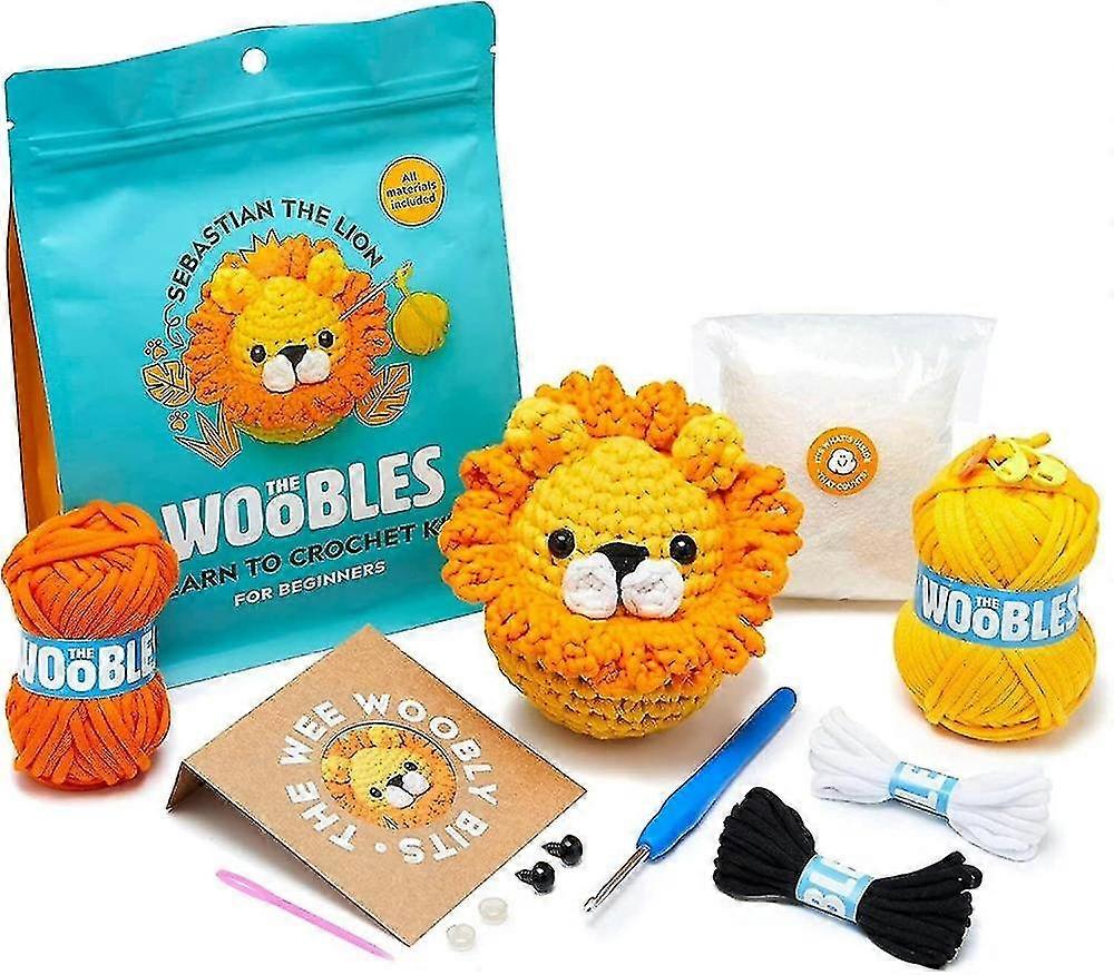 ערכת סריגה למתחילים ערכת בעלי חיים ממולאת סריגה DIY ערכת סריגה למתחילים מהר