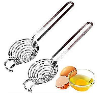 2pcs Egg Separator Filter Egg White And Yolk Separator Stainless Steel Egg Separator Egg Separator