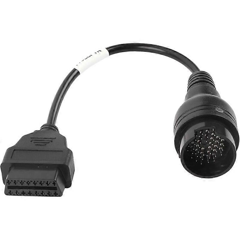 USB Interface Cable 38 Pin to 16 Pin Diagnostic Cable for On-Board Diagnostics2 Adapter Connector for Iveco Truck