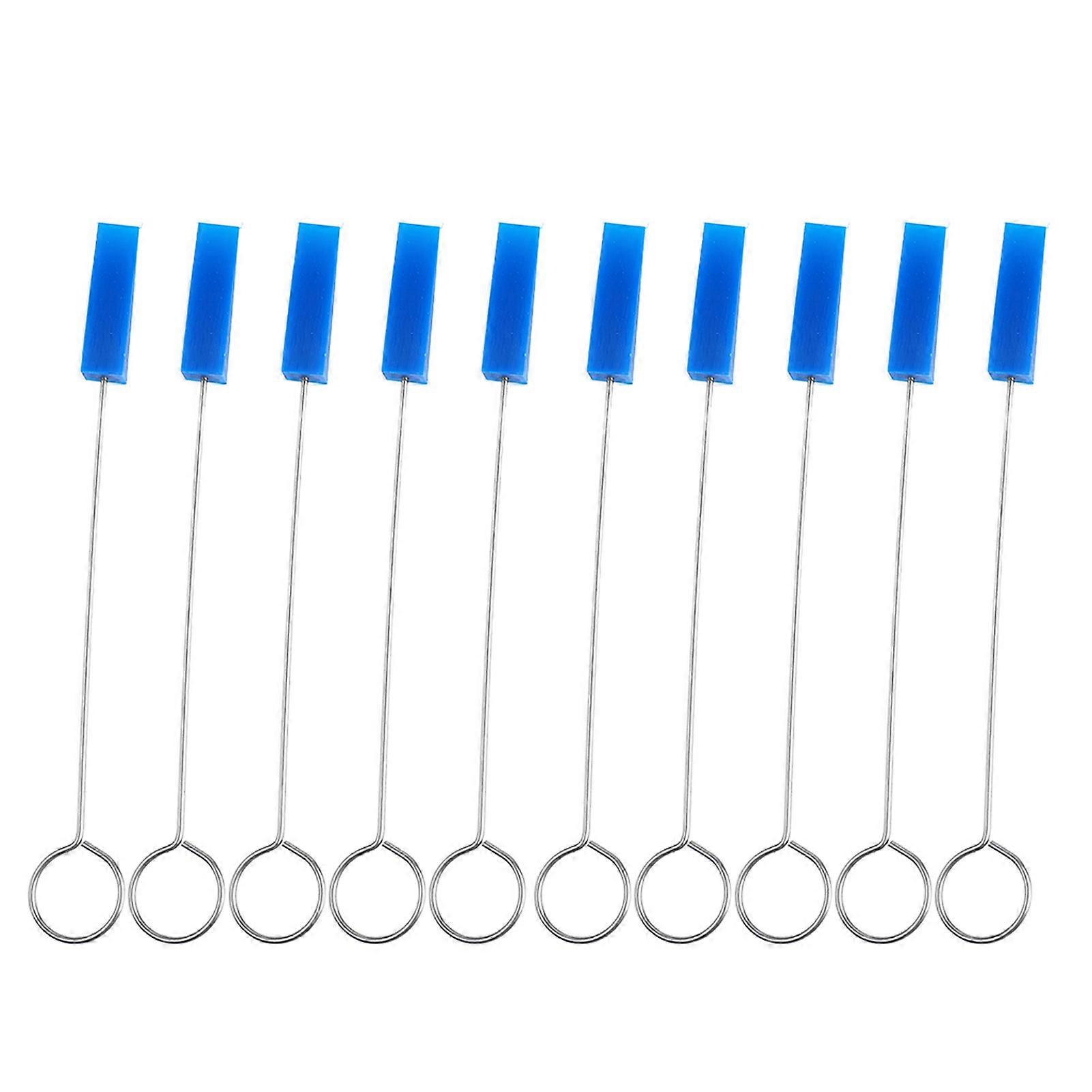 10PCS Piano Tuning Mutes Metal Handle Triangular Rubber Fixing Tool Musical Instrument Maintenance Kit