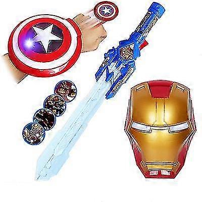 レーザーソード4マスク音楽電気点滅ソードウェポン