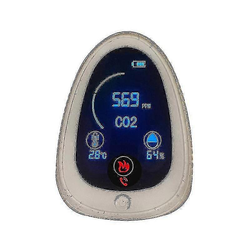 Portable Co2 Monitor Indoor Gas Smoke Sensor Meter Detector