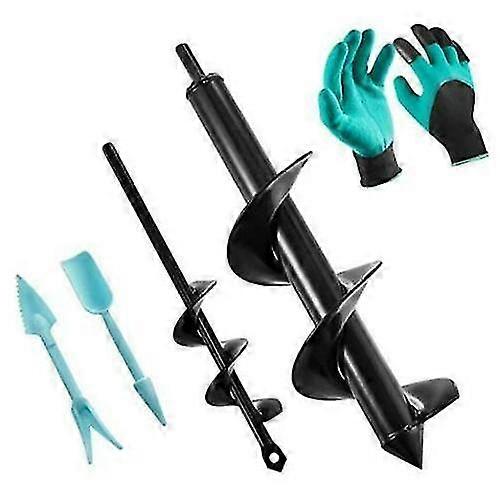 Garden Auger Drill BitGarden Drill Bit Gardening Tool Spiral Drill Bit Planting Tool for (80+ 40mm)