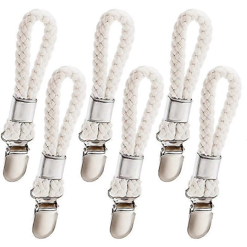 Multipurpose Cotton Loop Metal Clamp Towel With Metal Clip Multi Purpose Hooks Loops Bathroom