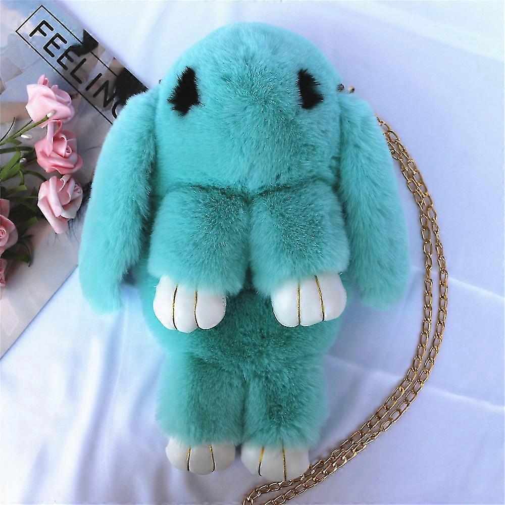 Plush Rabbit Bag Single Shoulder Crossbody Chain Plush Bag
