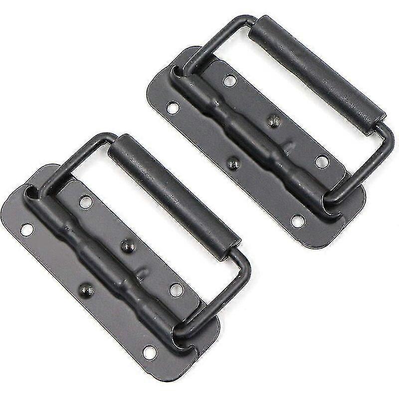 2 Piece Folding Handle Stainless Steel Spring Loaded Crate Handle Heavy Duty Handles