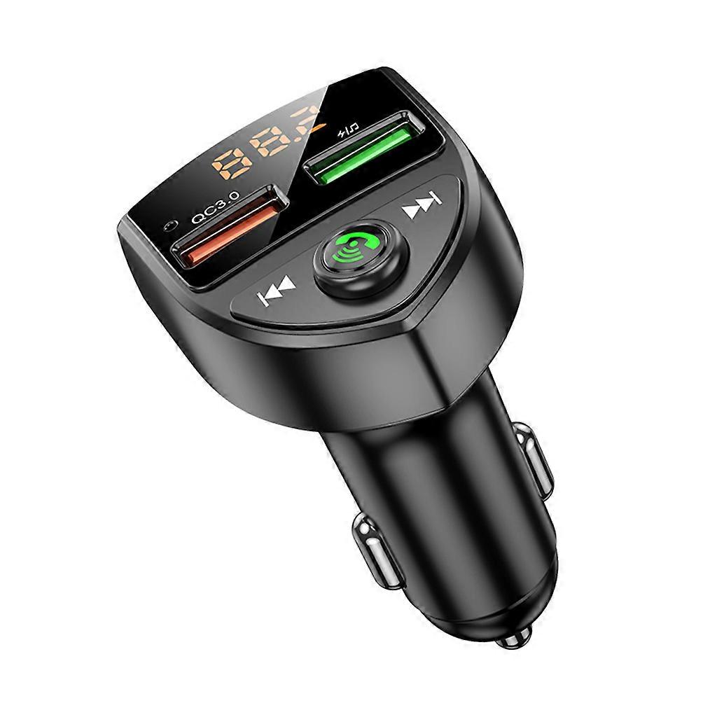 FM Transmitter Car MP3 Player Type-C BT5.0 Wireless Radio Adapter 12-24V Car