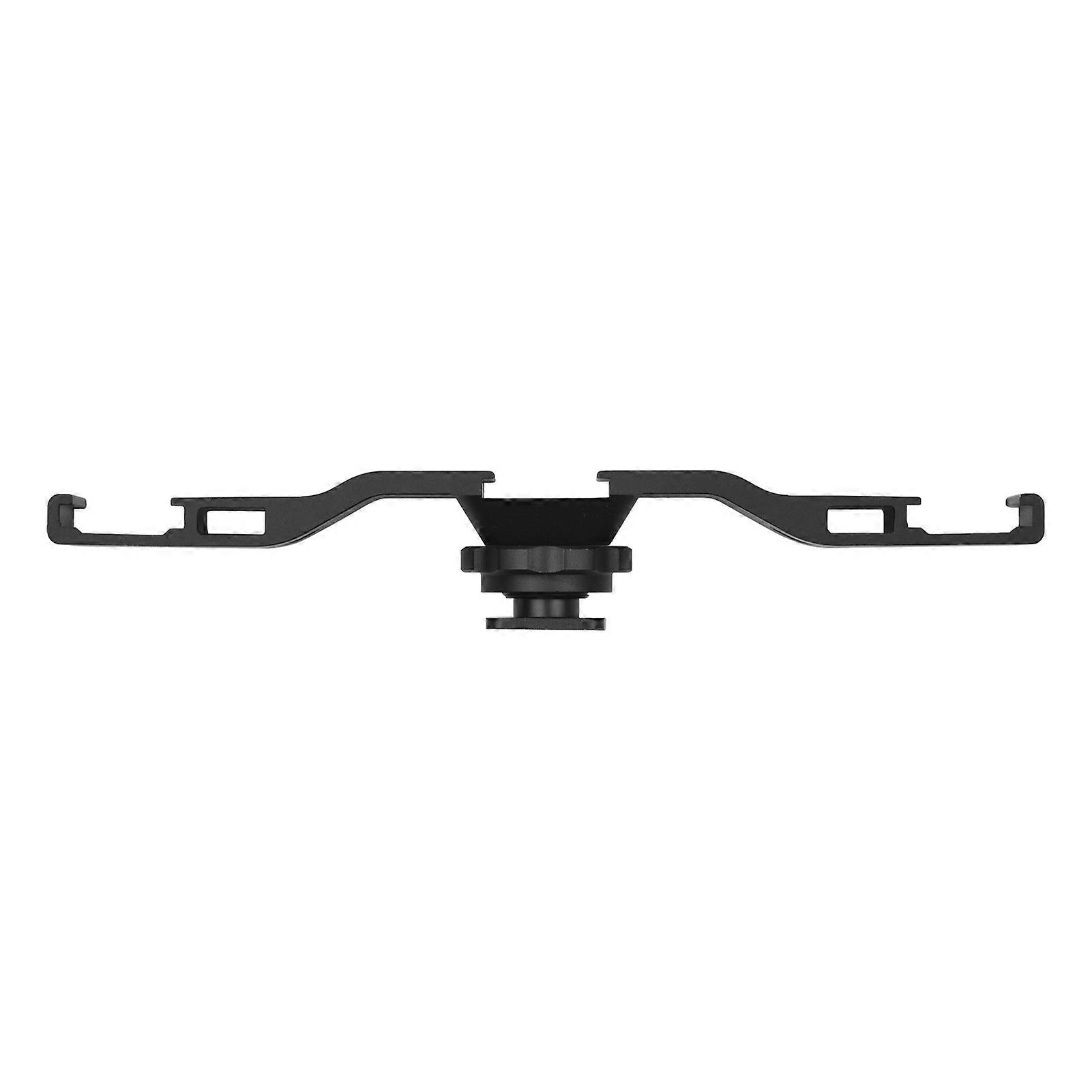 Metal Cold Shoe Mount Bracket with 3 Cold Shoe Mounting for Installing Microphone LED Video Light for Vlog Live Streaming Video Recording