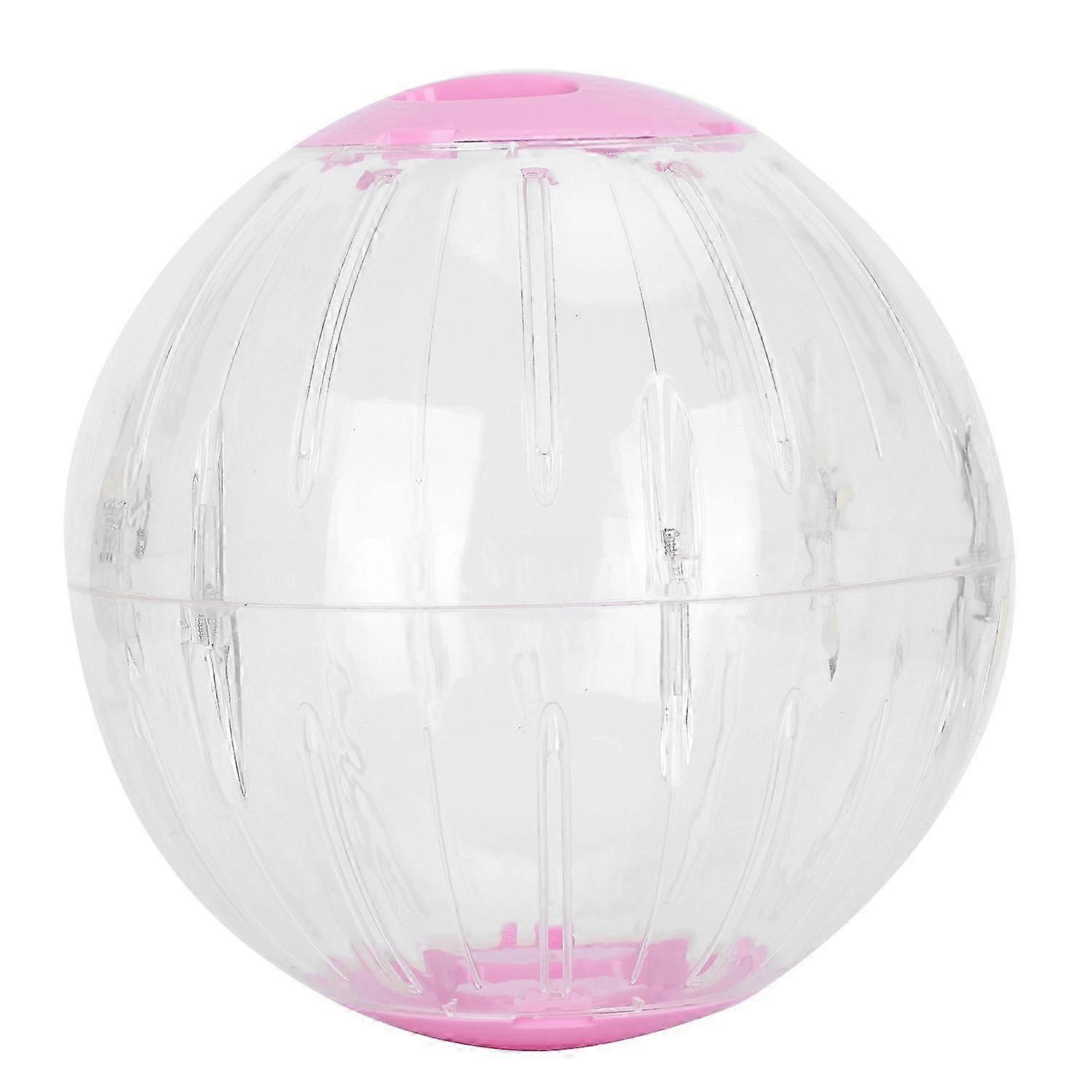 Pet Golden Hamsters Exercise Ball Toy Running Machine Transparent Jogging Ball 18.5cmpink