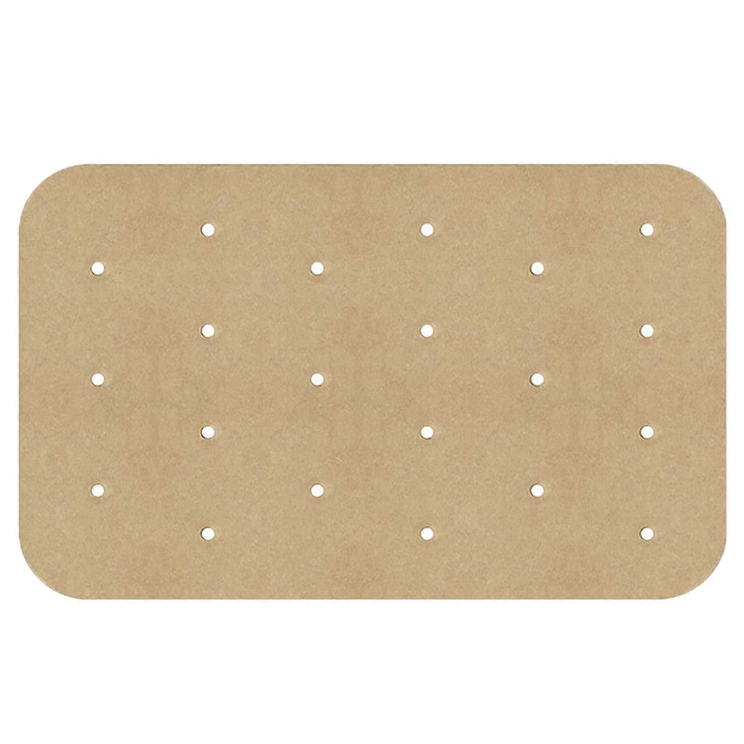 100Pcs Fryer Paper Non Stick Waterproof Holes Design Disposable Rectangular Baking Parchment Paper