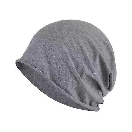 Winter Men Knitted Hat Stretchy Single Layer Solid Color Ear Protection