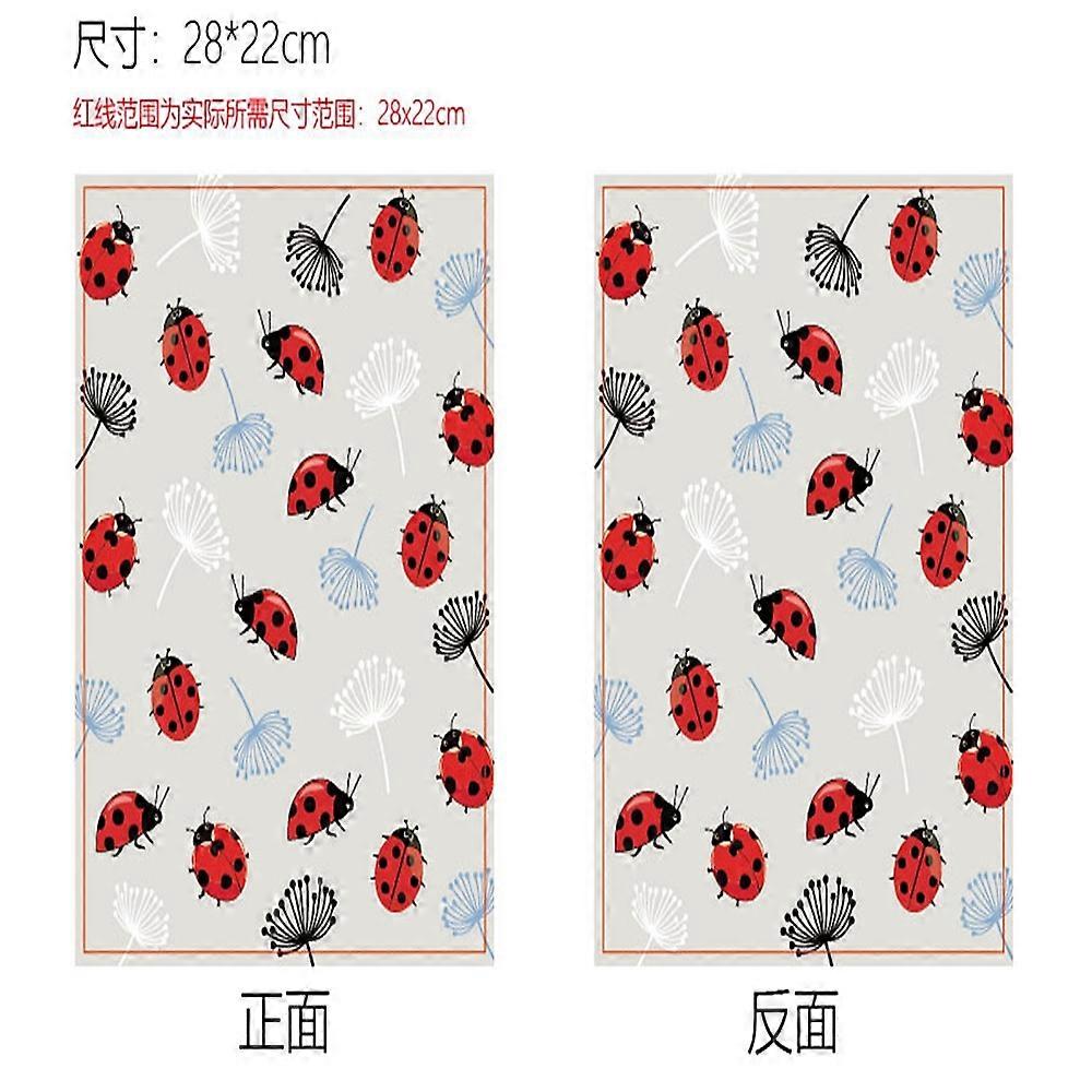 Cloth Book Cover Notebook Wraps Rectangle Ladybug 280x220mm