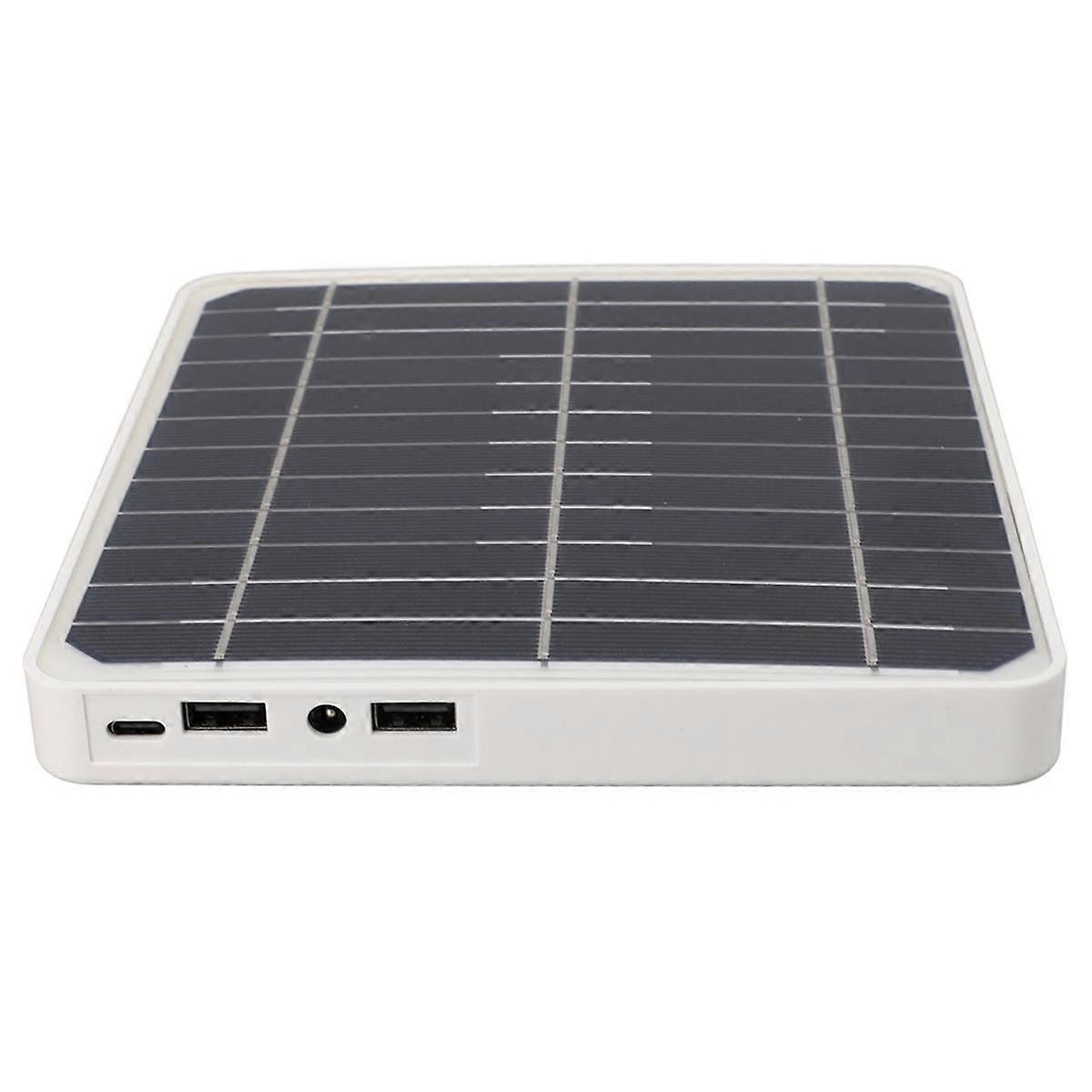 Waterproof Solar Panel Kit 20W Portable Solar Charger with 2 USB Outdoor Battery Powered for Camping with Mounting Rack