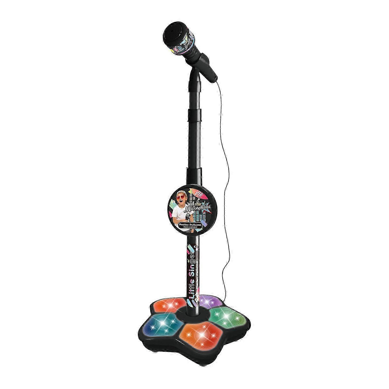 Microfone Infantil Microfone com Stand Simulation Karaokê em pé Bebê Cantando Brinquedos