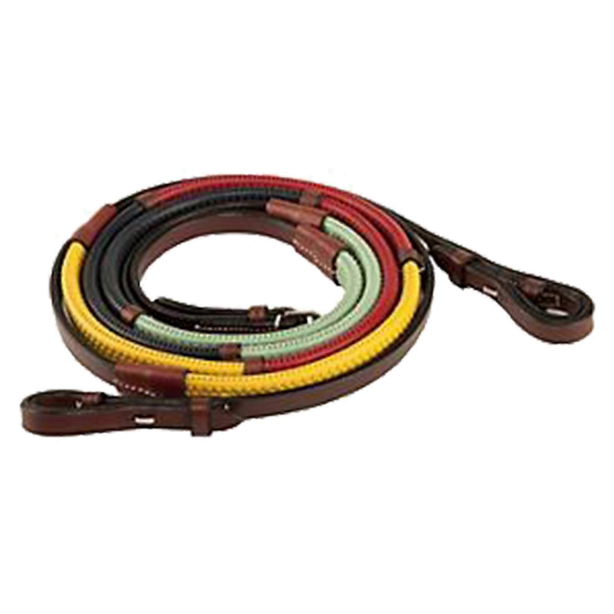 Kincade Rainbow Reins Com Gancho Studs 48 polegadas Marrom\/Multi