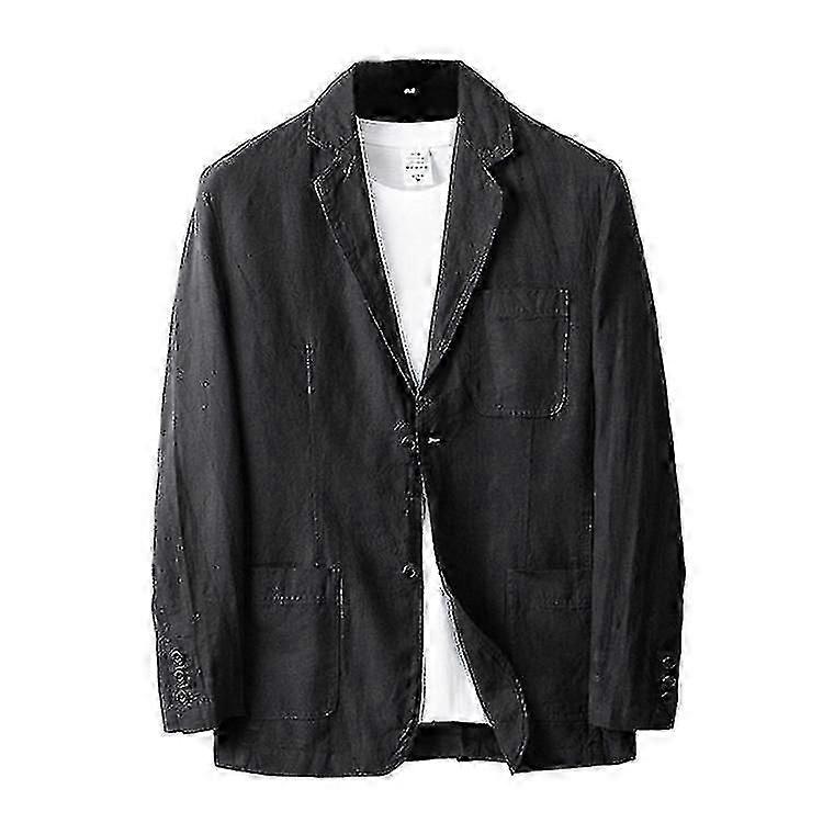 Linned Blazer Letvægts jakke til mænd To knapper