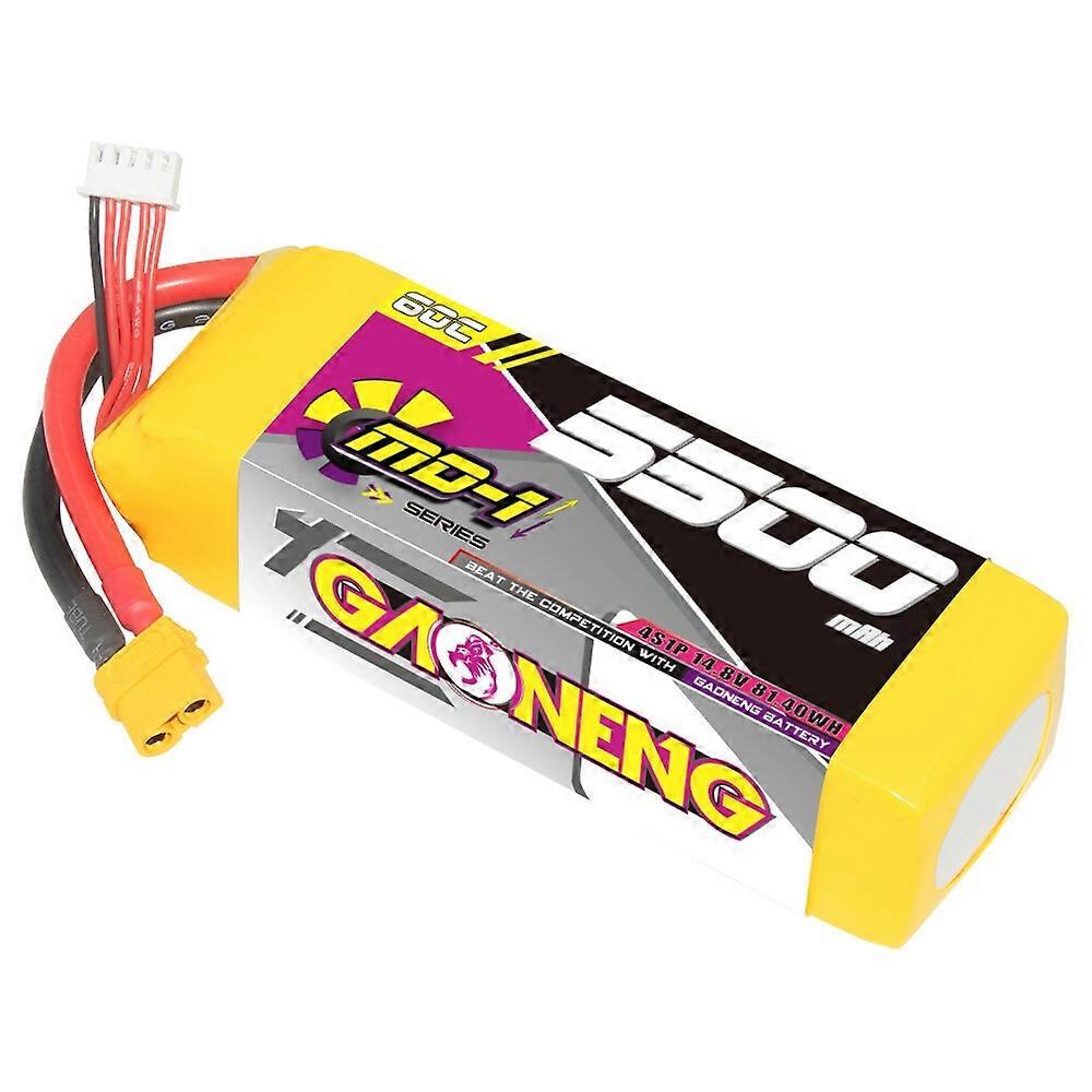Gaoneng GNB 4S 14.8V 5500mAh 60C LiPo Battery T Plug / XT60 Plug for 1/8 Scale RC Car 700 Helicopter