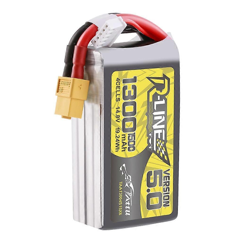 TATTU R-LINE V5.0 14.8V 1300mAh 150C 4S1P LiPo Battery XT60 Plug for RC Drone
