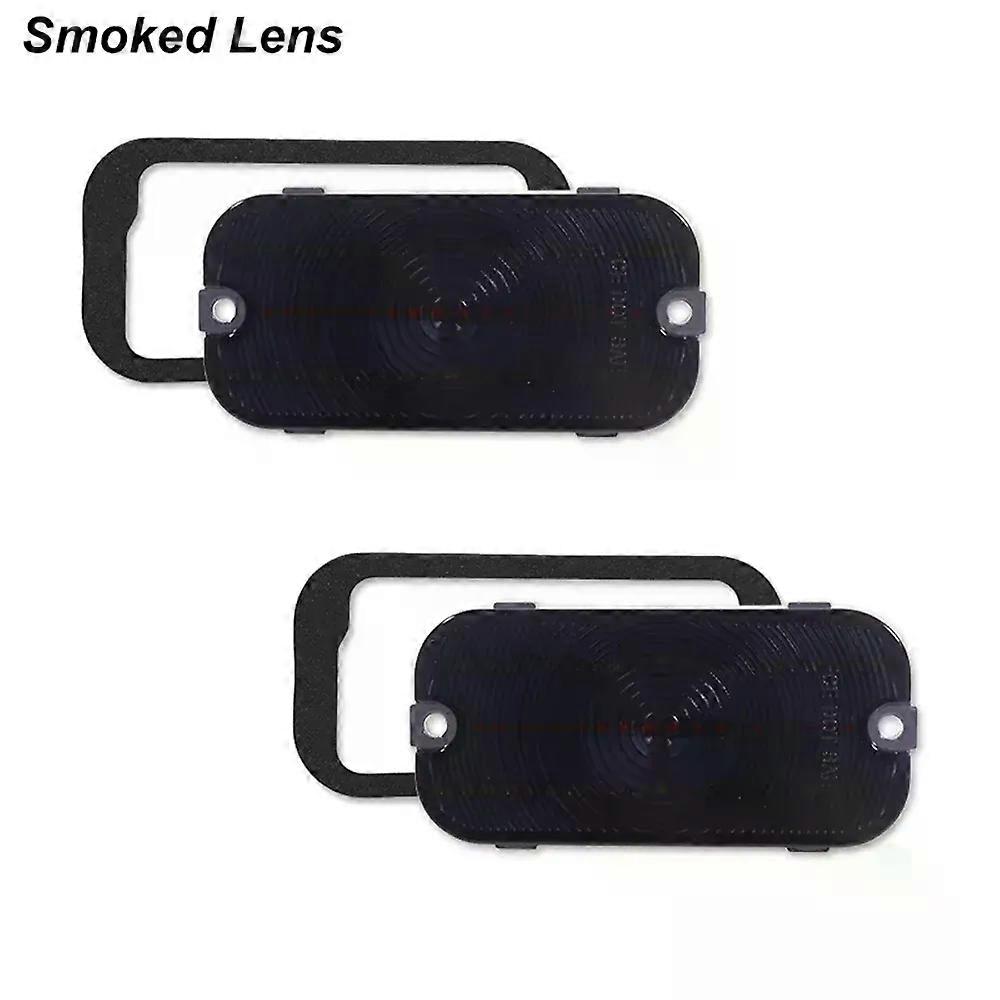 Switchback LED Car Sequential Amber Front Bumper Turn Signal Lights w/ White DRL/Parking Lights For Ford Bronco 1966 1967 1968