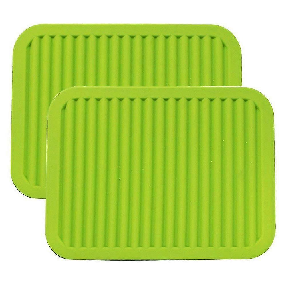 9" X 12" Big Silicone Trivets - Multi-purpose Silicone Pot Holders, Spoon Rest And Kitchen Table Mat - Insulated, Flexible, Durable, Non Slip Hot Pads