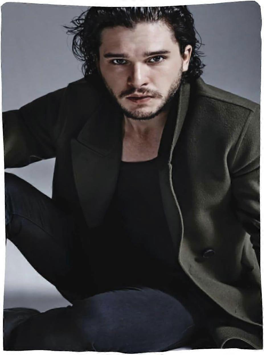 Harington Jon Snow Flanelowy koc Miękki ciepły zestaw idealny do salonu, sypialni, pikniku, plaży, jogi, sofy, łóżka, kempingu, dekoracji podróży