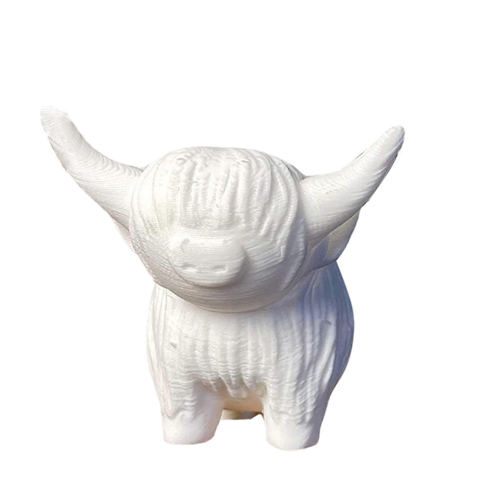 White Highland Cow Lovable Decor for Any Setting
