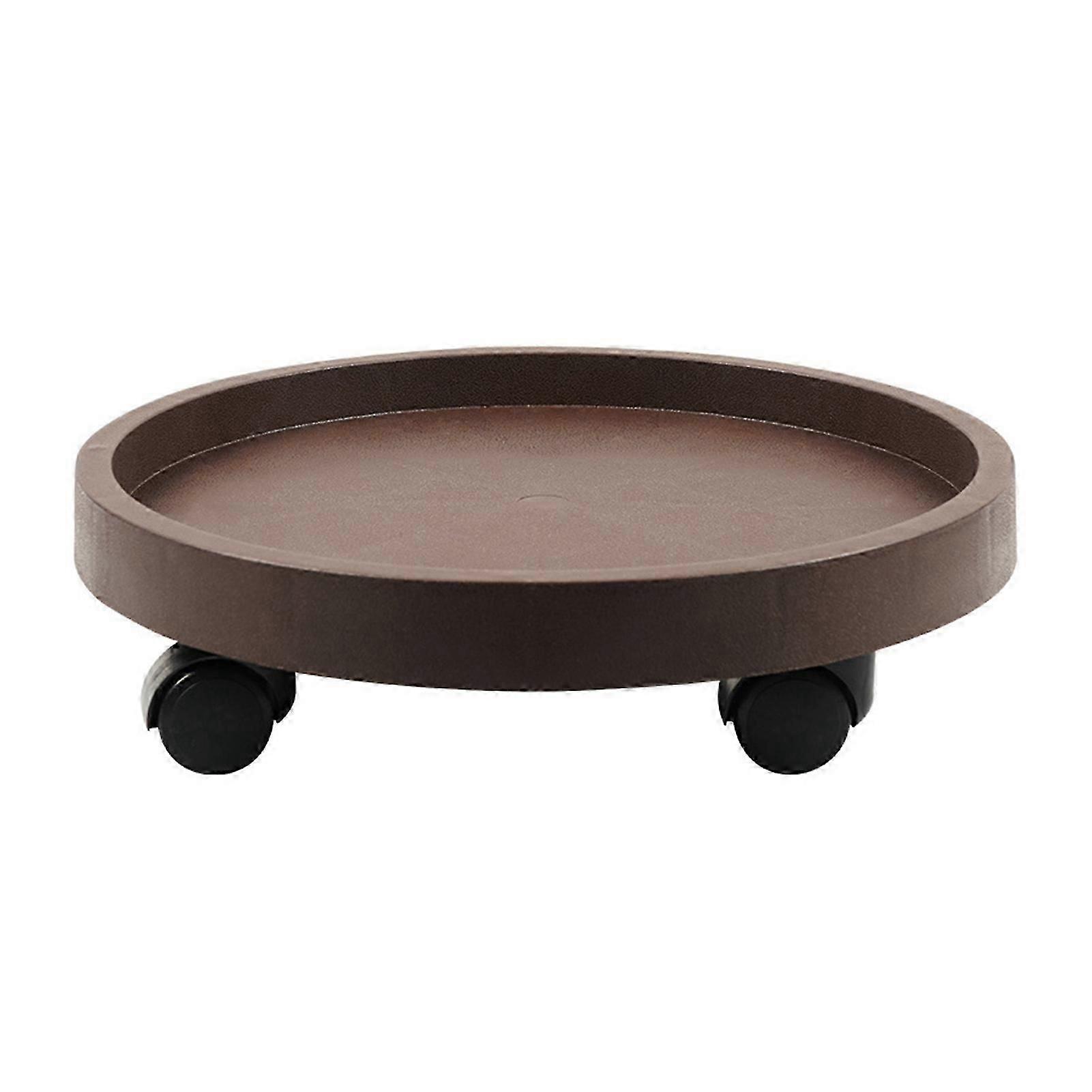 Round Movable Planter Tray with Wheels Heavy Duty Sturdy Industrial Mobile Base for Most Type Plant Pot-Yvan