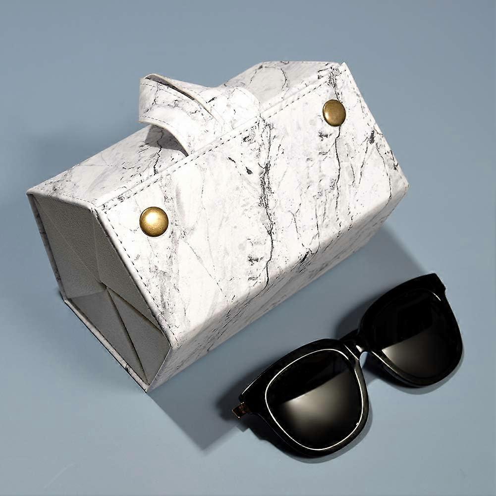 5 Slots Leather Multiple Eyeglasses Display Storage Boxwhite